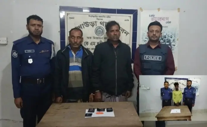 আখাউড়ায় পুলিশের অভিযানে ৮২৫ পিস ইয়াবা সহ ৩জন ইয়াবা ব্যবসায়ী গ্রেফতার