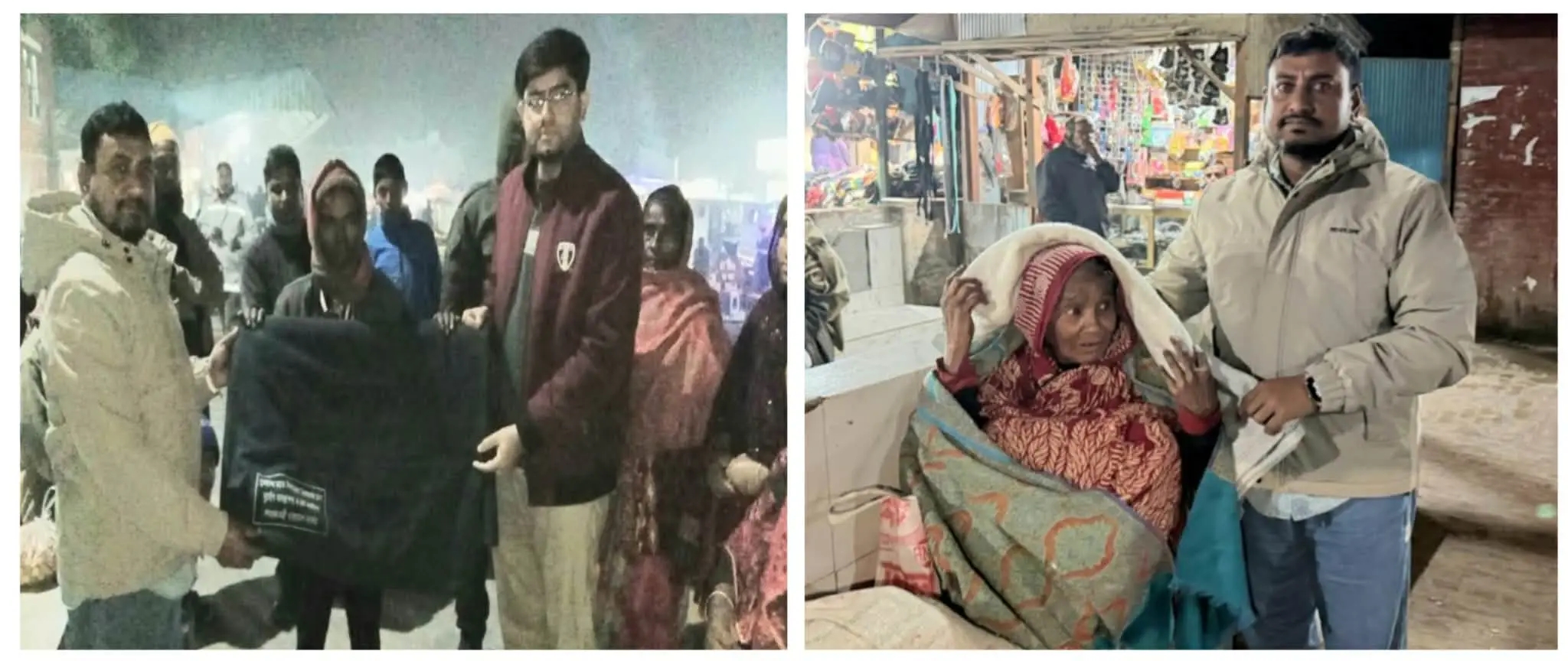 কনকনে শীতে ছিন্নমূলদের উষ্ণতা দিলেন উপজেলা নির্বাহী কর্মকর্তা (ইউএনও) দেবাশীষ বসাক
