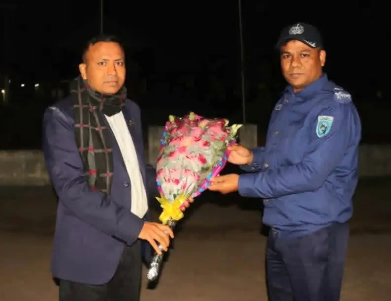 পীরগাছা থানা পরিদর্শনে নবাগত রংপুর জেলা পুলিশ সুপার মারুফাত হুসাইন