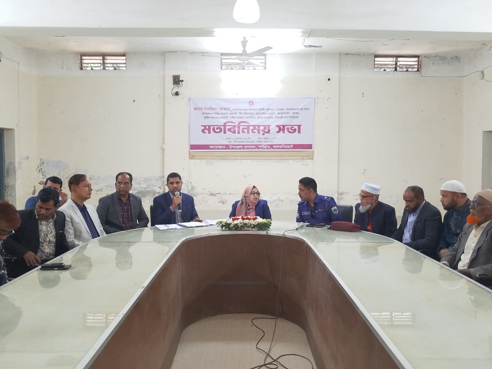 পাটগ্রামে নবযোগদানকৃত উপজেলা নির্বাহী অফিসারের মতবিনিময় সভা