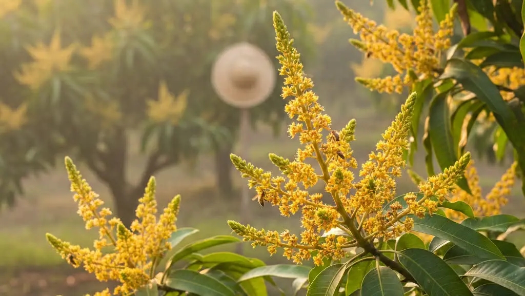 পাতার ফাঁকে মুকুলের উঁকি,গাইবান্ধায় আম চাষীদের মুখে এখন তৃপ্তির হাসি