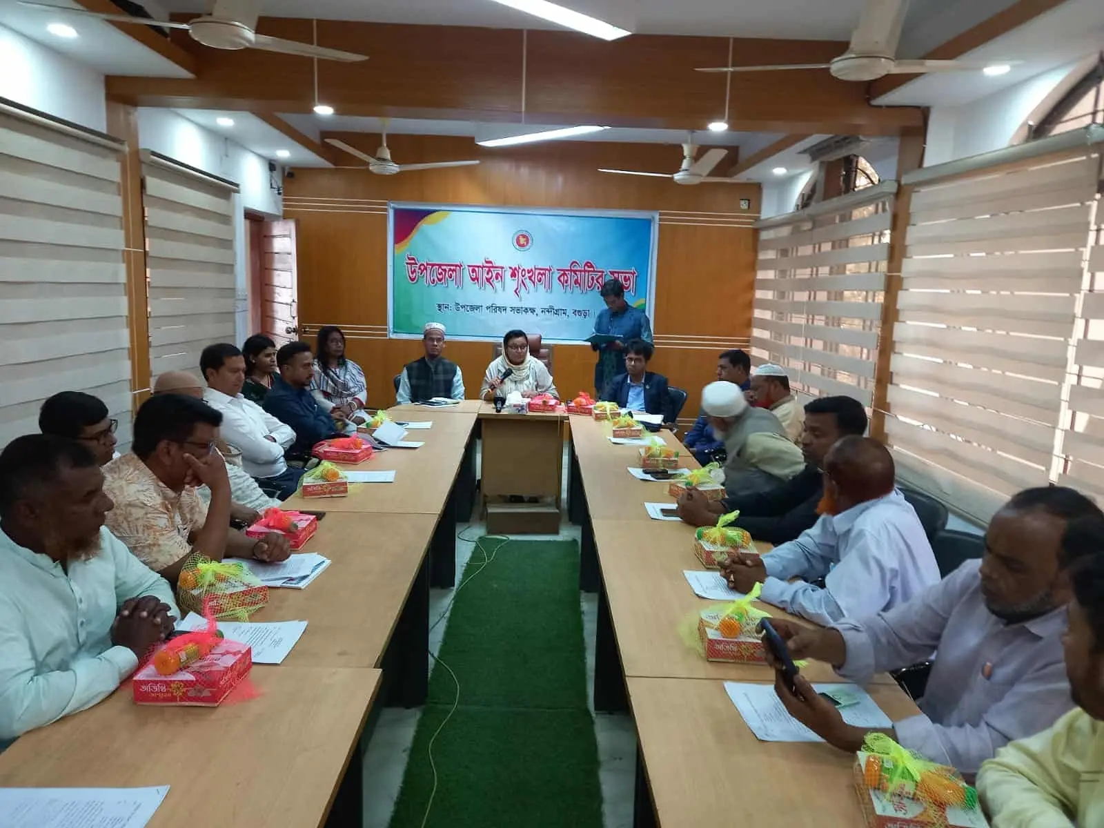 নন্দীগ্রামে উপজেলা আইন-শৃঙ্খলা কমিটির সভা অনুষ্ঠিত