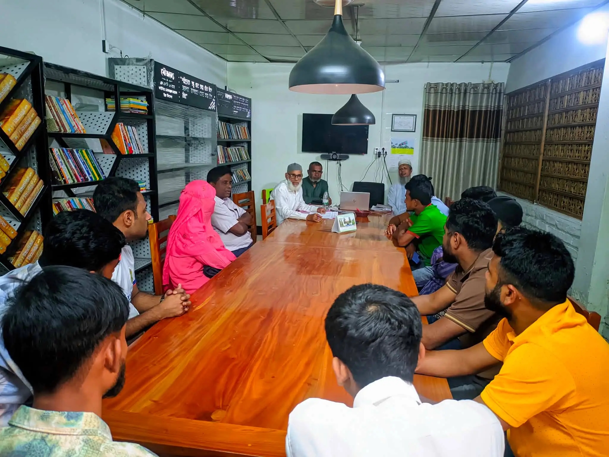 কাউনিয়ায় আলোর দিশারী পাঠাগারে জাপানি ভাষা কোর্সে মৌখিক পরীক্ষা