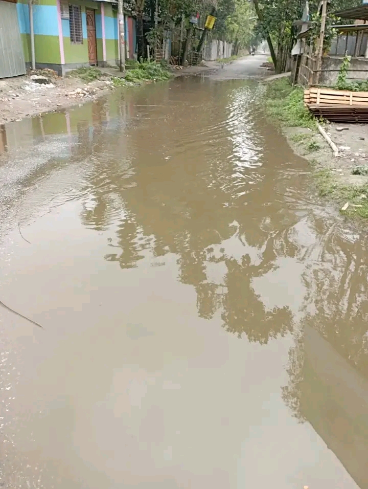 গংগাচড়া ভূটকা চৌরাস্তা সড়কের বেহাল দশা, চরম দুর্ভোগে সাধারণ মানুষ