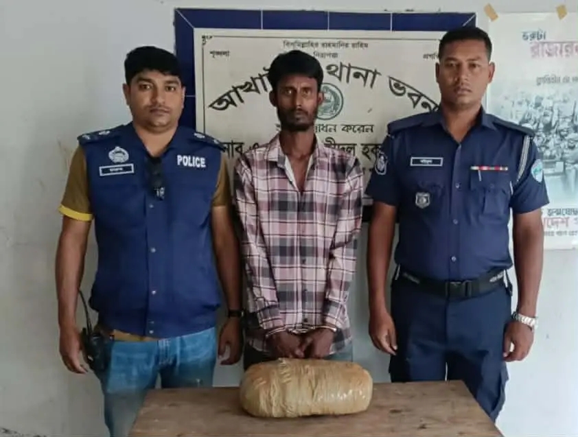 আখাউড়ায় ২ কেজি গাঁজা সহ মিলন গ্রেফতার!