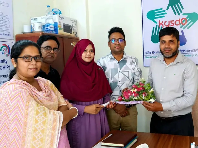 কাউনিয়ায় কেওয়াইএসডিও-এর প্রধান কার্যালয় স্বাস্থ্য বিভাগের পরিদর্শন