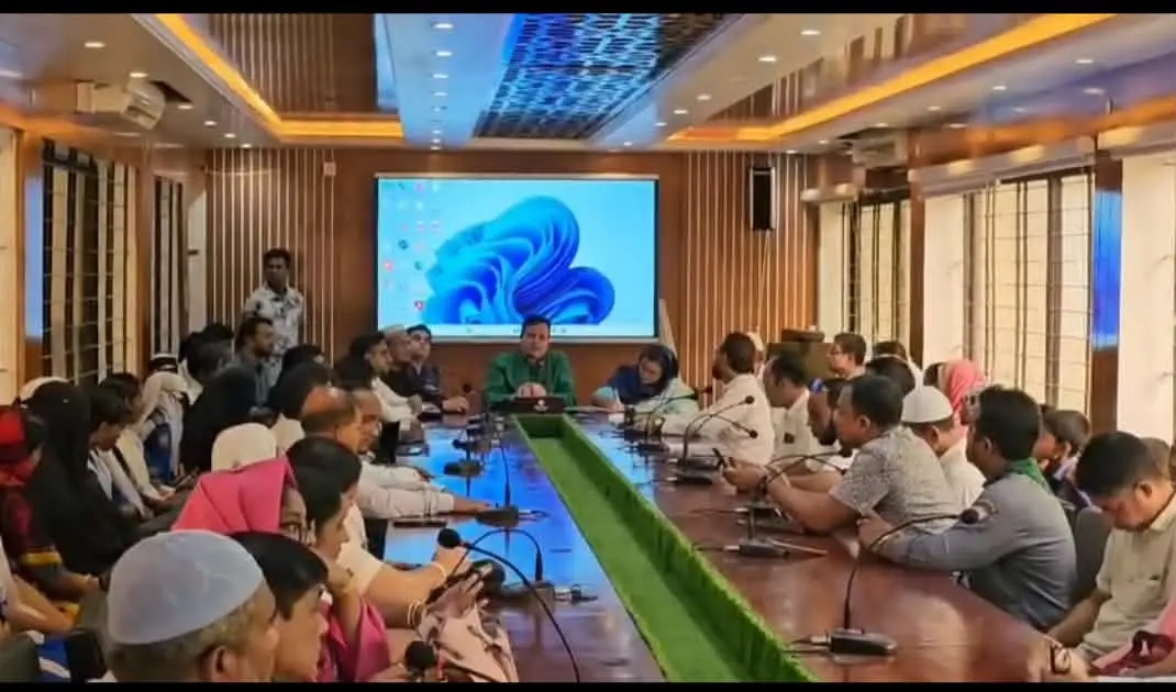 নন্দীগ্রামে ভিডিও কনফারেন্সে উদ্বোধনী প্রদর্শন অনুষ্ঠানে উপস্থিত ছিলেন এমপি মোশারফ হোসেন